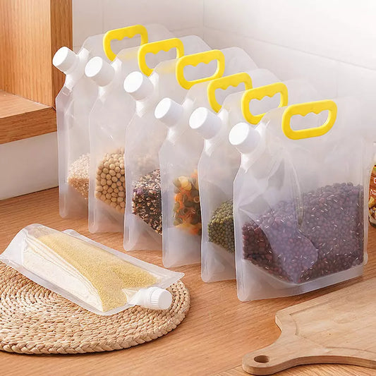 Kit com 10 Sacos para Armazenamento de Alimentos - CASACHARM