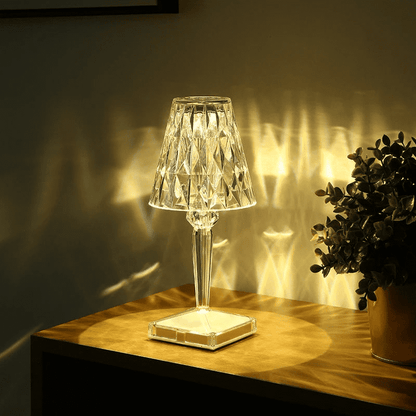 Luminária de Mesa LED Diamante Sem Fio 3 em 1 - CASACHARM